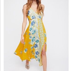 Free People Feelin Good Midi Dress (XS - Yellow)